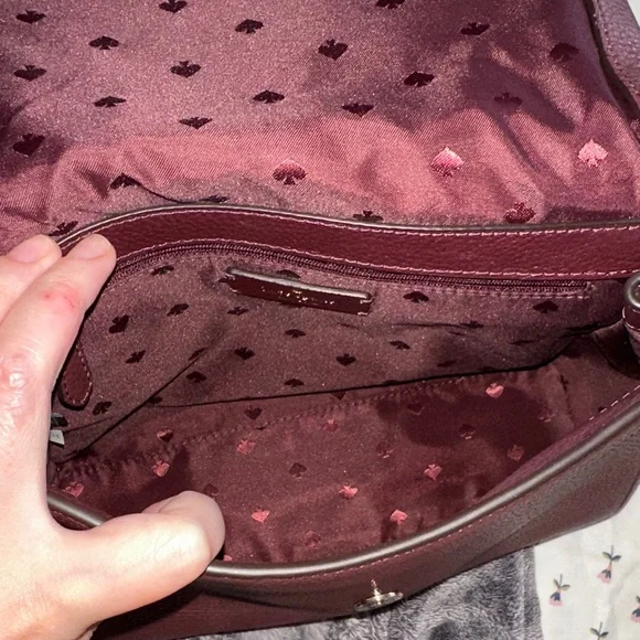 Kate Spade Plum Leather Shoulder Bag - Picture 5 of 7